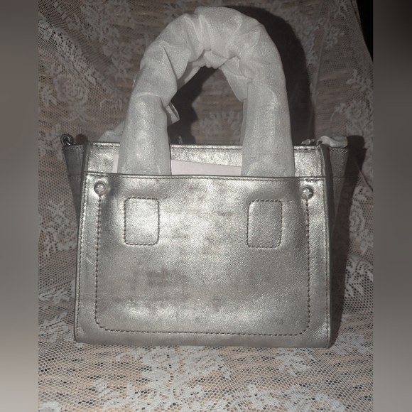 Frye Metallic Leather Mini Satchel Tote – Authentic - Picture 2 of 10